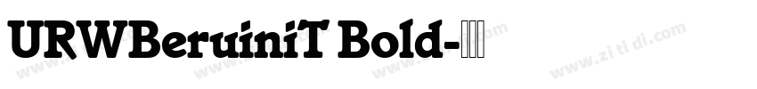URWBeruiniT Bold字体转换